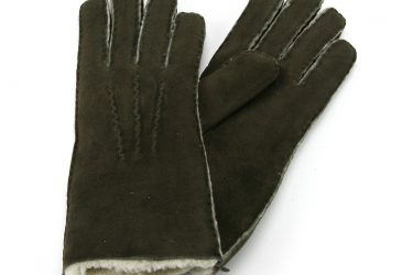 Hand Sewn Men's Brown Lambskin Gloves