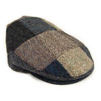Harris Tweed Patchwork Flat Cap British Made