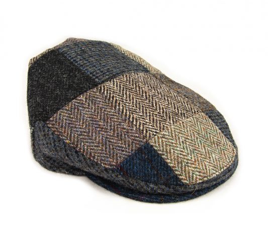 Harris Tweed Patchwork Flat Cap British Made