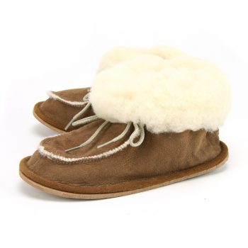 Childrens sheepskin slipper boot