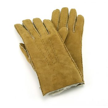 Hand Sewn Ladies Tan Lambskin Gloves