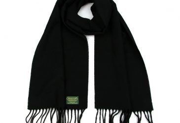 black lambswool scarf