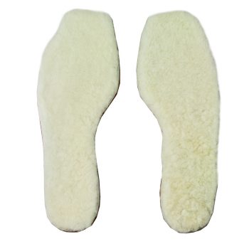 white sheepskin insoles