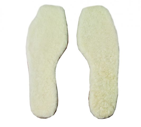 white sheepskin insoles