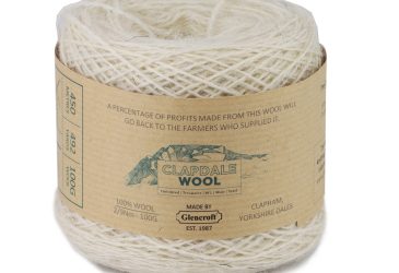 Clapdale traceable Yorkshire wool - 100g ball of lace wool