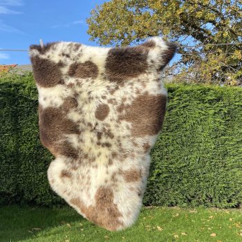 Choc chip spot jacob sheepskin rug