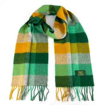 Green cashmere scarf