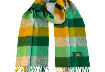 Green cashmere scarf